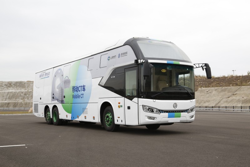 亮相中国医疗器械博览会 金旅13.2米移动重载CT客车正式上市