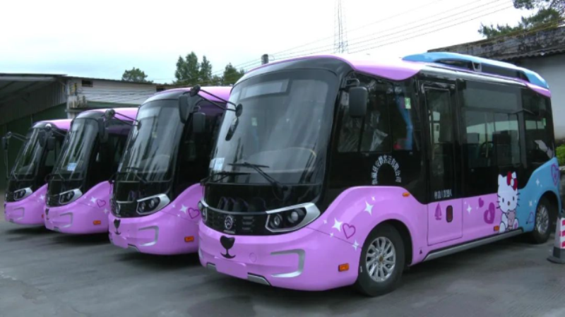 金旅星辰浪漫上路 翁源网红公交“太好看”