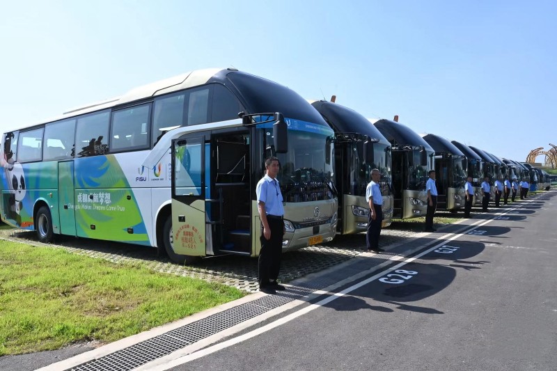 130辆金旅客车服务2025成都世运会